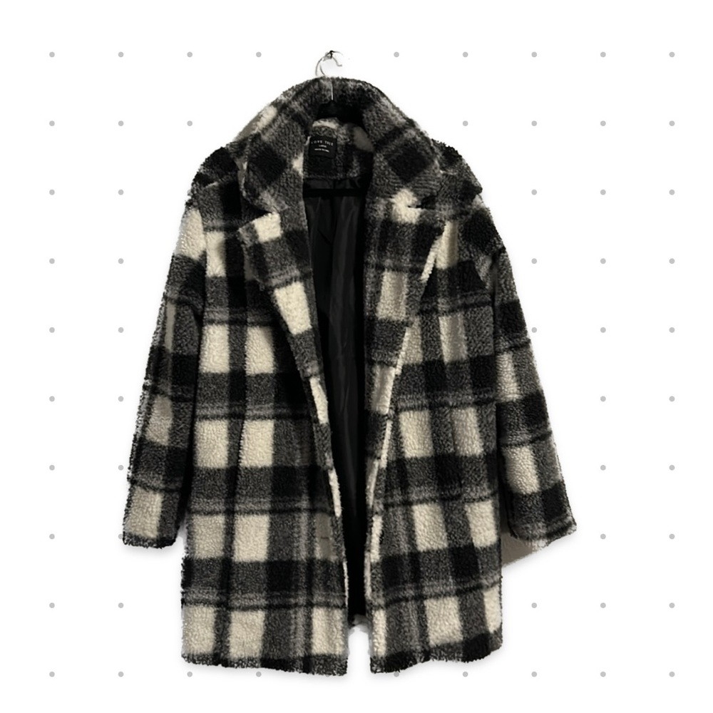Love Tree Checkered Coat